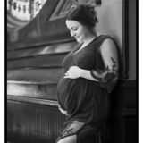 Maternity portrait in Indianapolis Union Station